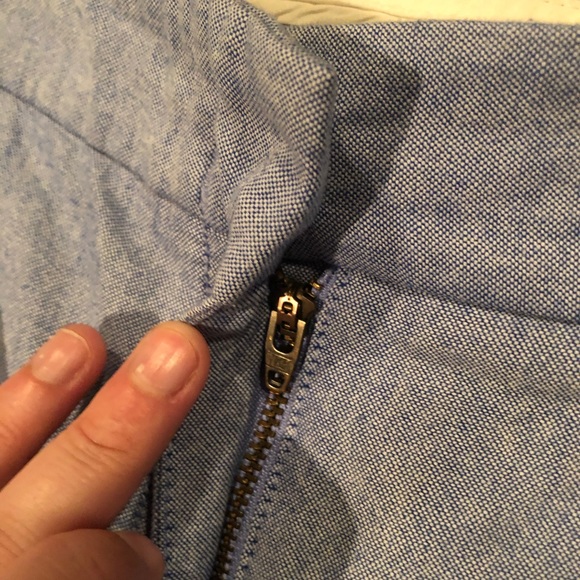 J. Crew Factory CITY FIT Chambray Shorts | Size 10 - Picture 5 of 8